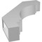 Ekena Millwork 3-in. W x 14-in. D x 18-in. H Pescadero Architectural Grade PVC Knee Brace BRCP03X14X18PEC - alternate 4